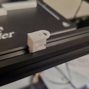 Secure things - snap on mount for 3D Printers with standard linear rails used for CREALITY type printers - digital download